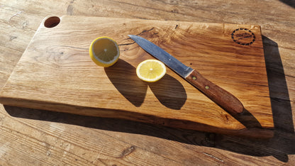 White Oak Epoxy Live Edge Cutting Board