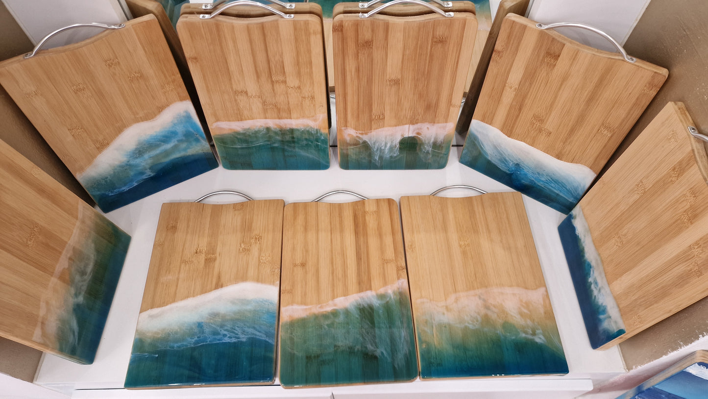 Waves of the Aegean serving tray