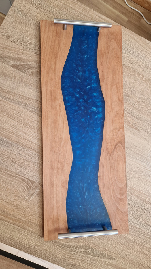 Beeched Blue serving tray