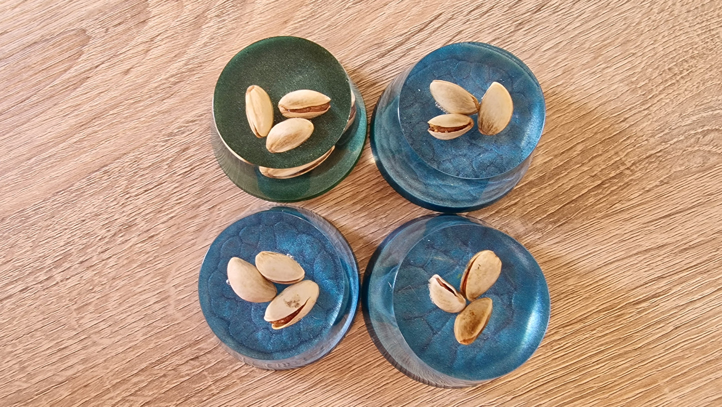 Resin Art Creation: The Forever Pistachios 4pcs in a set