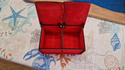 Custom Dual Compartment Jewellery Box